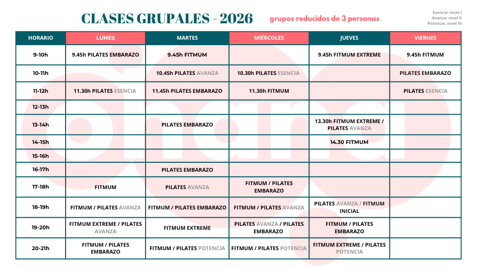 Clases grupales